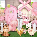 Eaasty 5 Pcs Farm Animal Party Decorations, 16-24 Inch Farm Animal Cutouts - Image 2
