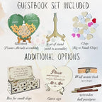 Wooden Heart Drop Box Guest Book Alternative, Butterfly Sign-in Wedding - Image 6