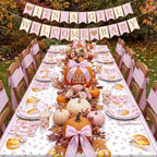 Funnymoom 434 Pcs Fall Pumpkin Party Decorations Paper Plates Serves 48 - Image 6