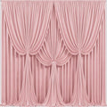 40x10FT Dusty Rose Backdrop Curtains for Wedding Parties, Wrinkle Free Polyester Photography Backdrop Drapes for Baby Shower Birthday Parties Stage Background Stand Decorations 4x10ft,10 Panels by Partisky