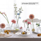 SUPMIND 12pcs Glass Bud Vase Set, Clear Small Flower Vases for Centerpieces - Image 5