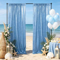 Baby Blue Glitter Sequin Backdrop Curtains 6ftx8ft Photo Drapes by Fanqisi