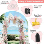 EMART 7.2/6.6/6Ft Metal Arch Backdrop Stand Set 3 for Wedding Party Balloon - Image 4