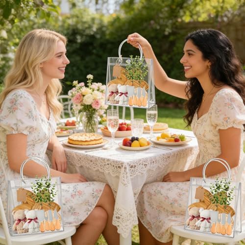 73Pcs Baby Shower Prizes for Game Winners Lotus Cheese Board Fork Butter Spreaders straight knife spatula Coasters Towel Artificial Eucalyptus Stems Cards and Gift Bags for Guests Bridal Birthday,6Set - Image 5