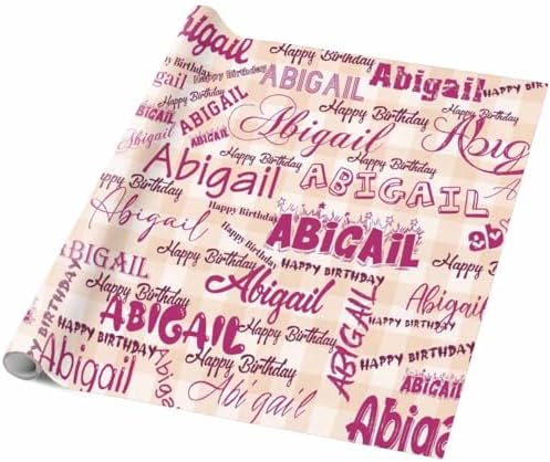 AOFUN Personalized Name Text Wrapping Paper Designer Wrapping Paper Mens Wrapping Paper Christmas Funny Christmas Wrapping Paper 3 Rolls 58"" x 23"", Style 12 - Image 5