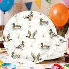 50 Pcs Mallard Duck Paper Plates 10" Large Heavy Duty - Image 5