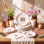 Sawysine 336pcs a New Chapter Is About to Begin Bridal Shower Tableware Set - Image 4