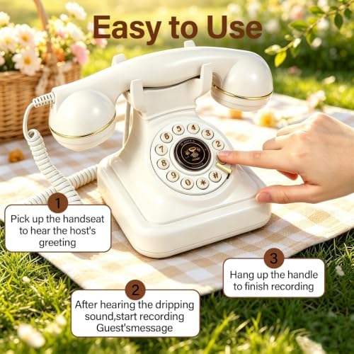 Audio Guest Book Wedding Phone,Record Customized Audio Messages for Parties - Image 5