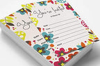 Pack of 30, You're Invited Invitations with Envelopes, Floral Invites for Your Wedding, Bridal Shower, Baby Shower, Birthday Invites Fill-in Style 5 X 7 Inches - Image 3