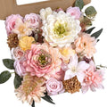 Artificial Flower Box Set Faux Flowers Fake Roses with Stems for DIY by SownwithAwe