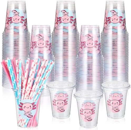 Sliner 50 Sets Axolotl Birthday Party Supplies Bulk by Sliner