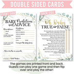 Hadley Designs 50 Greenery Baby Prediction And Advice Cards, Trivia Games, etc., 25 Love or Labor, 25 Baby Animal Matching, Nursery Rhyme Game-8 Double Sided Cards Baby Shower Funny Games - Image 7