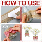 Daifunli 6 Set Picnic Party Centerpieces for Table Mason Jar Table Decor - Image 4