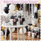 Aliceset 92 Pcs Baby Shower Prizes for Game Party Winners Baby Shower Favors Gifts Includes Hair & Beauty Accessories Jewelry Box with Gift Bag for Gender Revealed Wedding Bridal Party Favors(Black) - Image 7