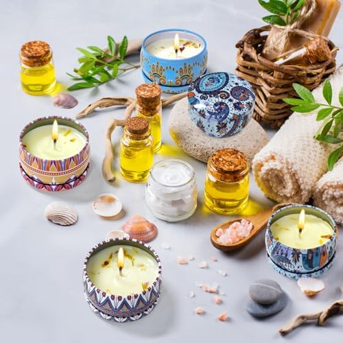 48 Pack Scented Candles Gift Set Long Lasting Soy Wax Aromatherapy Candles for Home Wedding Baby Shower Bridal Party Favors Christmas Birthday Gifts for Women - Image 6