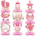 Baby Shower Party Honeycomb Decoration Gender Reveal Honeycomb Table Set Baby Shower Party Decoration Girl Table Set(Women's Style) - Image 2