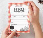 Pack of 30 Baby Shower Invites, BBQ Party Invitations, Fill in Blank Invitations with Envelopes 5 x 7 inches - Image 5