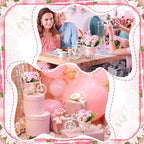 3 Sets Pink Bike-Shaped Baby Shower Table Centerpieces - Image 4