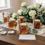 DnaDkiy Mini Glass Honey Jars with Dippers, 1.5oz Honey Pot, 60 Pack - Image 3