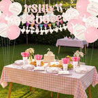 VioraWhite 183 Pcs Silly Goose Birthday Party Set Elegant Pink - Image 4
