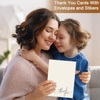 Gueevin 200 Pcs Thank You Cards with Envelopes Stickers, 3.5x5", Cream - Image 6