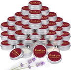 MTLEE 50 Pcs Burgundy Thank You Candles Baby Shower Wedding Favors by MTLEE
