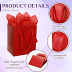 Sherr 200 Pcs Mini Gift Bags Bulk, Extra Small Kraft Paper Bag with Tissue Paper,Card, Handle, 4x2.8x4.5 Tiny Little Gift Box for Birthday, Party Favor, Wedding, Baby Showers, Business (Colorful) - Image 5