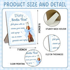 50 Pcs 12 oz Disposable Plastic Cups with Bar Sign – "She's Ready to Pop" Baby Shower Cups with Straws for Soda Theme, Gender Reveal, Pregnancy Announcement, Weddings, Bachelorette Parties (Blue) - Image 2