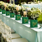 Honoson 60 Pcs Mini Thank You Gift Bag with Handle Bulk,Dark Green - Image 6
