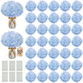 105PCS Hydrangea Artificial Flowers with Stronger Bendable Stems, Premium Silk Faux Hydrangea Flowers Bulk for DIY Wedding, Arches, Baby Showers & Large Event Decor(Blue) by ECCELSO