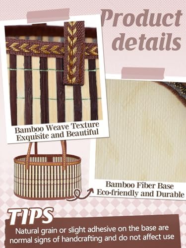 MADHOLLY 6Set Large Sturdy Bamboo Baskets for Gifts Empty, Easy to Assemble - Image 2