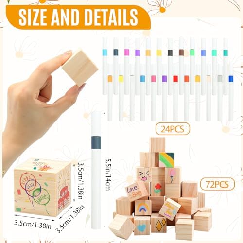 97 Pcs Sun Baby Shower Games Sign Kit, Sun Theme Party Decoration, Including Game Sign DIY Blank Wooden Block Painting Pen to Draw Your Idea for Sun Baby Shower Party Game Gender Reveal Party - Image 2