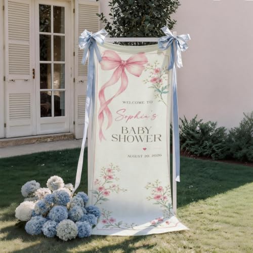 Custom Name Baby Shower Fabric Welcome Sign #10 - Image 4