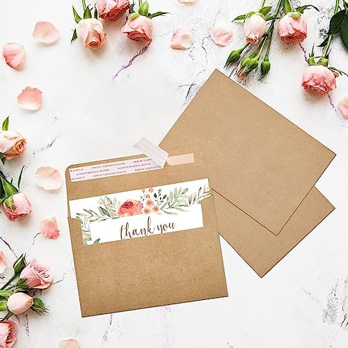 ACSTEP 3000Pack A4 Envelopes 4-1/4 X6-1/4 Inch Self Seal Brown Kraft 4X6 Envelopes For for Weddings, Invitations, Photos, Postcards, Greeting Cards Mailing,Baby Shower, Graduation - Image 7