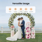 3-Piece Clear Acrylic Pedestal Display Stands Set, 77lbs Load Capacity, Round Cylinder Pedestal Display Plinth Pillars, Modern Display Columns, Large Cylinder Plinths Elegant Display Stand (3-Piece) - Image 3