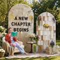 Tingjoo 2 Pcs a New Chapter Begins Decorations Book Themed Party Backdrop by Tingjoo