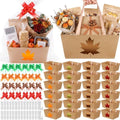 Funnymoom 24 Pack Maple Leaf Fall Thanksgiving Basket for Gifts Empty Bulk by Funnymoom