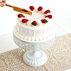 White Dessert Table Display Set, 11 PCS Metal Cake Stand Set for Party - Image 4
