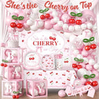 Shes the Cherry on Top Baby Shower Party Decorations, Pink and Red by Unknown