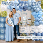 Blue Jean Denim Baby Shower Decorations for Boy - Image 2