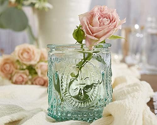 Kate Aspen Tea Light Holder - 24PCS - Vintage Glass Tealight Candle Holders, Perfect Wedding Favor, Bachelorette Favor or Bridal Shower Favor - Blue - Image 2