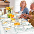 Potchen 452 Pcs Retirement Plates Napkins Party Supply, Green Gold - Image 6