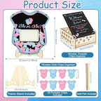 Wenqik 63 Pcs Gender Reveal Baby Shower Guest Book,Blue and Pink - Image 3