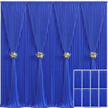 8 Panels Royal Blue Backdrop Curtain for Wedding Parties Wrinkle Free Blue Photo Curtains Backdrop Drapes Fabric Decoration for Birthday Party Baby Shower 40ft(W) x 10ft(H) by Tao-GePartyDecorations