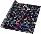 AOFUN Custom Wrapping Paper With Name Text Cute Gifts For Best Friends Wrapping Paper One Roll Anniversary Wrapping Paper For Men Multi Color 5 Rolls 58" x 23" - Image 5
