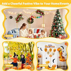 Metal Arch Backdrop Stand and Cover Set of 2, 7.2ft 6ft Gold Party Back drop Arch Stand with Spandex White Background Covers Balloon Garland Kit for Birthday Parties Wedding Ceremony Baby Shower Décor - Image 2