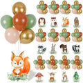 12 Sets Woodland Baby Shower Balloon Stand Kit for Table Safari Baby Shower Centerpiece Decorations with Balloon for Gender Reveal Birthday Party Photo Props Supplies by Unknown