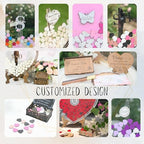 Wedding Guest Book Alternative, Drop Top Frame with Hearts Dropbox - Image 5