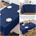 4 Pack Square Table Cloth 52x52 Inch Navy Blue Tablecloth Machine Washable Fabric Polyester Table Cover for Dining, Buffet Parties, Picnic, Events, Weddings and Restaurants（Navy Blue） - Image 5