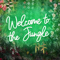 Welcome to the Jungle LED Neon Signs Green Neon Lights for Wall Decor USB Light Up Sign For Garden Home Porch Store Christmas Living Room Bar Decoration(16.5 * 11Inch) by DAKABUKA